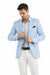 Linen Blazer - Light Blue Linen Sportcoat