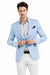 Linen Blazer - Light Blue Linen Sportcoat