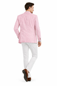 Linen Blazer - Pink Linen Sportcoat