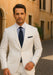 Linen Suit - Mens Summer Suits in  White 2 Button - Beach  Wedding