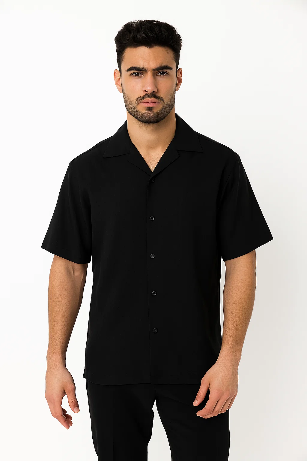 Linen Walking Suit Black