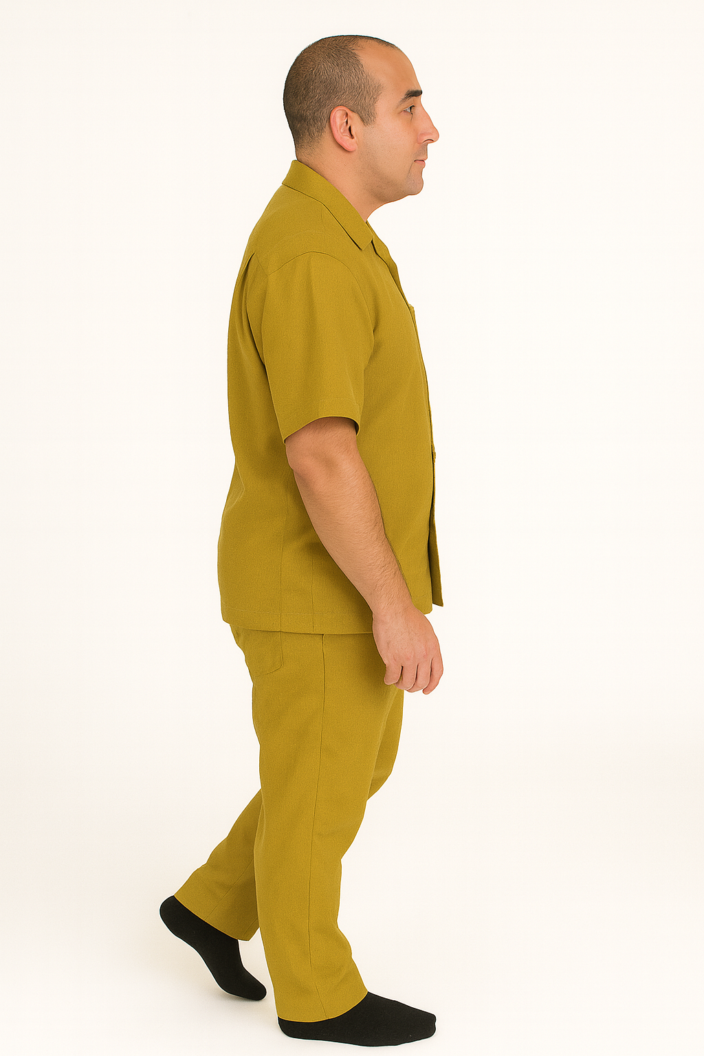 Linen Walking Suit Gold - Image 7