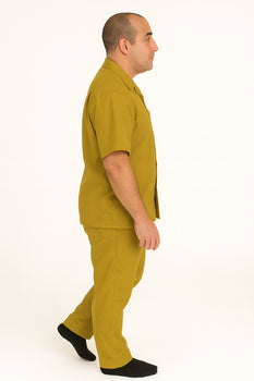 Linen Walking Suit Gold - Image 7
