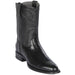 Los Altos Boots - Mens Dress Cowboy Boot - Low Priced Lizard Roper Boots- in Black