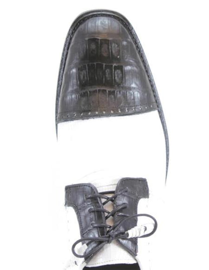Men's Los Altos Boots Black/White Genuine Teju Lizard And Caiman - Image 3