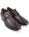 Mens Alligator Loafer Mens Brown Genuine Caiman Belly And Lizard Stylish Dress Loafer By Los Altos Boots