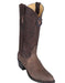 Los Altos Boots Lizard Teju R-Toe Greasy Finish Brown Cowboy Boots
