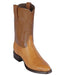 Los Altos Boots Men's Lizard Teju Roper Western Boots Antique Saddle