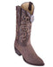 Los Altos Boots Lizard Teju Sanded Brown Cowboy Boots J-Toe
