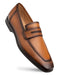 Deerskin Penny Loafer Cognac By Mezlan Made In Spain Brand