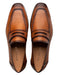 Deerskin Penny Loafer Cognac By Mezlan Made In Spain Brand