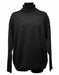 Men's Regular Fit Black Long Sleeve Acrylic Knit Mock Neck Turtleneck Sweater set Suit Available in Mens Big And Tall Sweaters Sizes