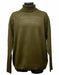 Men's Acrylic Knit Mock Neck Olive Long Sleeve Turtleneck Sweater set Suit Available in Mens Big And Tall Sweaters Sizes