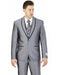 Men's Wedding - Prom Event Bruno 2 Buttons Slim Fit Gray Shawl Lapel Suit