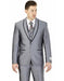 Men's Wedding - Prom Event Bruno 2 Buttons Slim Fit Gray Shawl Lapel Suit