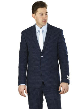 Men's Wedding - Prom Event Bruno 2 Button Dark Navy Suit