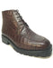 Los Altos All-Over Crocodile Lace Up Ankle Boots by Alligator Warehouse