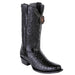 Los Altos Belly 7 Toe Black Caiman Boots by Alligator Warehouse