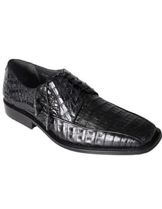 Genuine Black Crocodile Caiman Belly Oxfords Dress Los Altos Boots Shoes