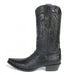 Los Altos Black Snip Toe Genuine Teju Lizard Boots