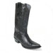 Los Altos Black Snip Toe Genuine Teju Lizard Boots