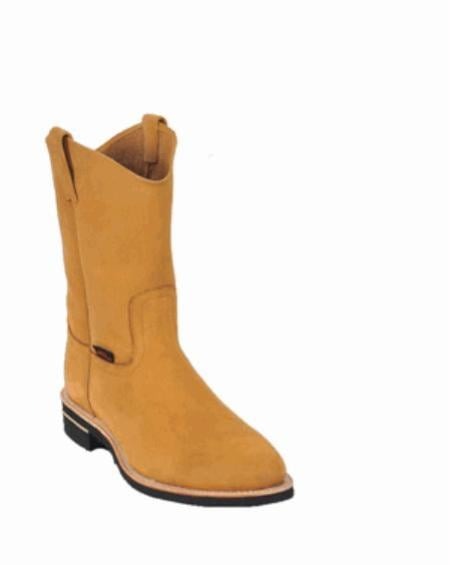 Los Altos Boot Nubuck Natural Edge Vibrum Sole Work Boot ~ Botines Para Hombre