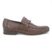 Los Altos Brown Full Quill Ostrich Slip-On Loafers