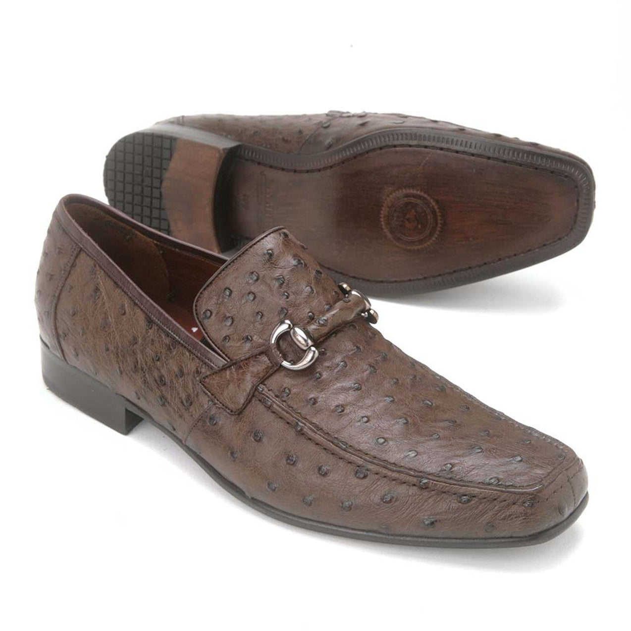 Los Altos Brown Genuine Ostrich main image 1