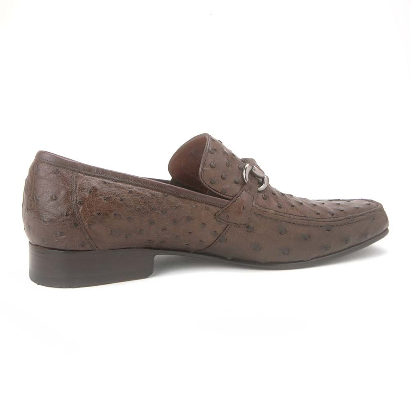 Mens Black Genuine Ostrich Slip On By Los Altos