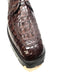 Los Altos Brown Hornback Crocodile Ankle Boots