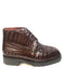 Los Altos Brown Hornback Crocodile Ankle Boots