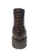 Los Altos Brown Hornback Crocodile Ankle Boots