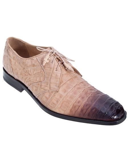 Genuine Oryx Crocodile Caiman Belly Oxfords Dress Los Altos Shoe