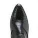 Los Altos Men's Black Genuine Lizard Leather Ankle Boots