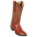 Los Altos Men's Brandy Ostrich Round Toe Boots