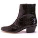 Los Altos Men's Brown Ostrich Leg Leather Ankle Boots