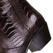Los Altos Men's Brown Ostrich Leg Leather Ankle Boots
