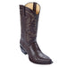 Los Altos Men's Burgundy Teju Lizard Snip Toe Boots
