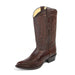 Los Altos Men’s Brown Ostrich Leg Boots by Alligator Warehouse