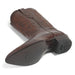 Los Altos Men’s Brown Ostrich Leg Boots by Alligator Warehouse