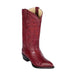 Los Altos Men's Burgundy Full Quill Ostrich Boots
