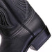 Los Altos Men's Black Genuine Elk Skin J-Toe Cowboy Boots