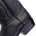Los Altos Men's Black Genuine Elk Skin J-Toe Cowboy Boots