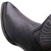 Los Altos Men's Black Genuine Elk Skin J-Toe Cowboy Boots