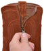 Los Altos Men's Brown Teju Lizard Leather Zipper Roper Boots