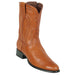 Los Altos Men's Leather Belmont Roper Toe Boot in Honey