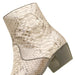 Los Altos Men’s Natural Genuine Python Snakeskin Leather Ankle Boots