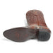 Los Altos Men's Rustic Cognac Python Snakeskin Round Toe Boots