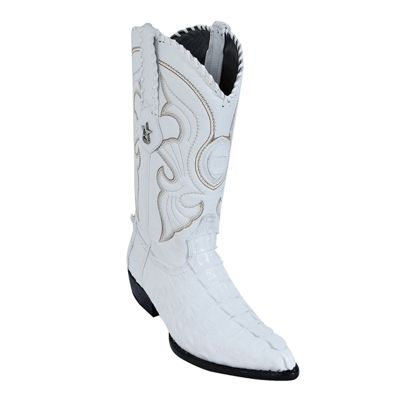 Los Altos Genuine Caiman Tail Navy Men’s Motorcycle Boot main image 1