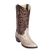 Los Altos Natural Python Medium Round Toe Boot